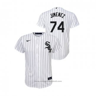 Maglia Baseball Bambino Chicago White Sox Eloy Jimenez Replica Primera Bianco