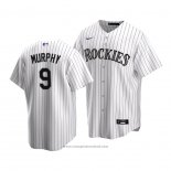 Maglia Baseball Bambino Colorado Rockies Daniel Murphy Replica Primera 2020 Bianco