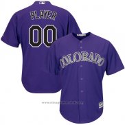 Maglia Baseball Bambino Colorado Rockies Personalizzate Viola