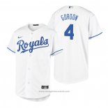 Maglia Baseball Bambino Kansas City Royals Alex Gordon Replica Primera Bianco