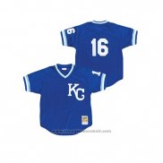 Maglia Baseball Bambino Kansas City Royals Bo Jackson Cooperstown Collection Mesh Batting Practice Blu