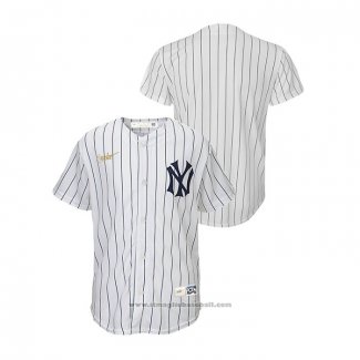 Maglia Baseball Bambino New York Yankees Cooperstown Collection Bianco