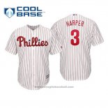 Maglia Baseball Bambino Philadelphia Phillies Bryce Harper Cool Base Home Bianco