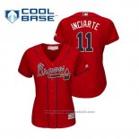 Maglia Baseball Donna Atlanta Braves Ender Inciarte Cool Base Alternato 2019 Rosso