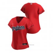 Maglia Baseball Donna Cleveland Indians Replica 2020 Alternato Rosso