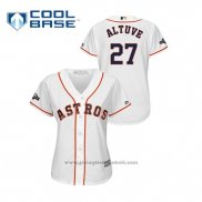 Maglia Baseball Donna Houston Astros Jose Altuve 2019 Postseason Cool Base Bianco