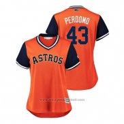 Maglia Baseball Donna Houston Astros Lance Mccullers 2018 LLWS Players Weekend Perdomo Orange