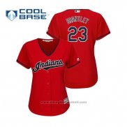 Maglia Baseball Donna Indians Michael Brantley Cool Base Alternato 2019 Rosso