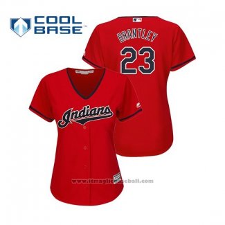 Maglia Baseball Donna Indians Michael Brantley Cool Base Alternato 2019 Rosso