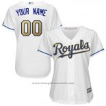 Maglia Baseball Donna Kansas City Royals Personalizzate 2018 Bianco