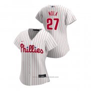 Maglia Baseball Donna Philadelphia Phillies Aaron Nola 2020 Replica Home Bianco