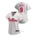 Maglia Baseball Donna Philadelphia Phillies Jay Bruce 2020 Replica Home Bianco