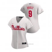 Maglia Baseball Donna Philadelphia Phillies Jay Bruce 2020 Replica Home Bianco