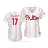 Maglia Baseball Donna Philadelphia Phillies Rhys Hoskins Cool Base Home Bianco