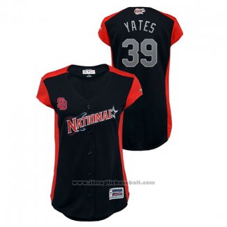 Maglia Baseball Donna San Diego Padres 2019 All Star Workout National League Kirby Yates Blu