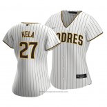 Maglia Baseball Donna San Diego Padres Keone Kela Replica Home Bianco