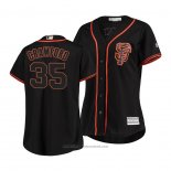 Maglia Baseball Donna San Francisco Giants Brandon Crawford Cool Base Nero