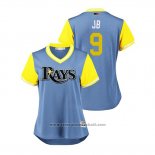 Maglia Baseball Donna Tampa Bay Rays Jake Bauers 2018 LLWS Players Weekend Jb Blu