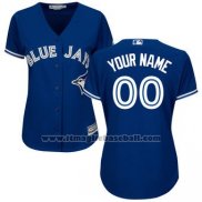 Maglia Baseball Donna Tampa Bay Rays Personalizzate Blu