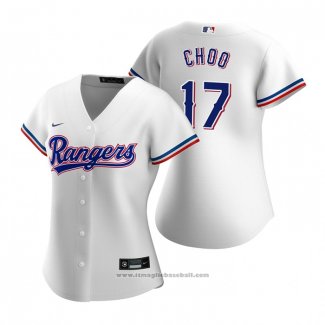 Maglia Baseball Donna Texas Rangers Shin-Soo Choo Replica Primera Bianco