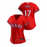 Maglia Baseball Donna Texas Rangers Shin Soo Choo 2020 Replica Alternato Rosso