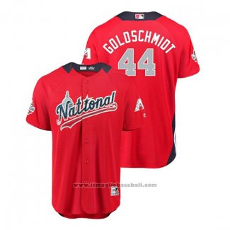 Maglia Baseball Uomo All Star Diamondbacks Paul Goldschmidt 2018 Home Run Derby National League Rosso