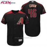 Maglia Baseball Uomo Arizona Diamondbacks 46 Patrick Corbin Nero Rosso Alternato Flex Base