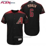 Maglia Baseball Uomo Arizona Diamondbacks 6 David Peralta Nero Rosso Alternato Flex Base