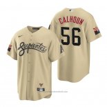 Maglia Baseball Uomo Arizona Diamondbacks Kole Calhoun 2021 City Connect Replica Or