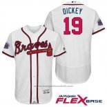 Maglia Baseball Uomo Atlanta Braves 19 R.A. Dickey Bianco 2017 All Star Flex Base