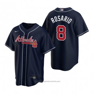 Maglia Baseball Uomo Atlanta Braves Eddie Rosario Replica Alternato Blu