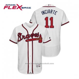 Maglia Baseball Uomo Atlanta Braves Ender Inciarte Flex Base Autentico Collezione Home 2019 Bianco