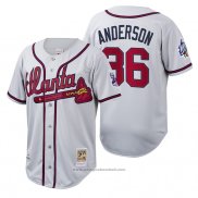 Maglia Baseball Uomo Atlanta Braves Ian Anderson Cooperstown Collection Autentico Bianco