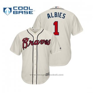 Maglia Baseball Uomo Atlanta Braves Ozzie Albies Cool Base Alternato Cream