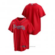 Maglia Baseball Uomo Atlanta Braves Replica 2020 Alternato Rosso