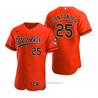 Maglia Baseball Uomo Baltimore Orioles Anthony Santander Autentico 2020 Alternato Arancione