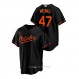 Maglia Baseball Uomo Baltimore Orioles John Means Replica Alternato Nero