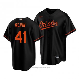 Maglia Baseball Uomo Baltimore Orioles Tyler Nevin Replica Nero