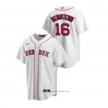 Maglia Baseball Uomo Boston Red Sox Andrew Benintendi Replica Home Bianco