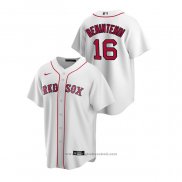 Maglia Baseball Uomo Boston Red Sox Andrew Benintendi Replica Home Bianco