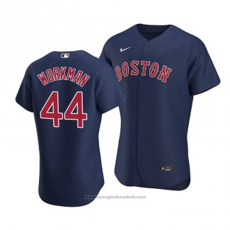 Maglia Baseball Uomo Boston Red Sox Brandon Workman Autentico Alternato Blu