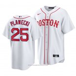 Maglia Baseball Uomo Boston Red Sox Kevin Plawecki Replica 2021 Bianco