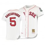 Maglia Baseball Uomo Boston Red Sox Nomar Garciaparra Cooperstown Collection Autentico Home Bianco