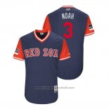 Maglia Baseball Uomo Boston Red Sox Sandy Leon 2018 LLWS Players Weekend Noah Blu