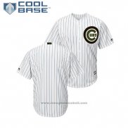 Maglia Baseball Uomo Chicago Cubs 2018 Memorial Day Cool Base Bianco