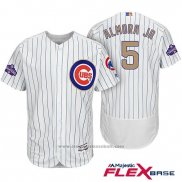 Maglia Baseball Uomo Chicago Cubs 5 Albert Almora Jr. Bianco Or Flex Base