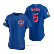 Maglia Baseball Uomo Chicago Cubs Albert Almora Jr. Autentico 2020 Alternato Blu