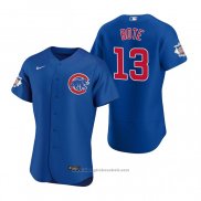 Maglia Baseball Uomo Chicago Cubs David Bote Autentico 2020 Alternato Blu