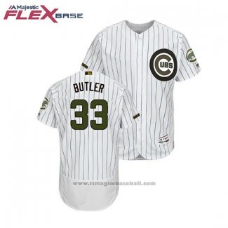 Maglia Baseball Uomo Chicago Cubs Eddie Butler 2018 Memorial Day Flex Base Bianco