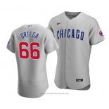 Maglia Baseball Uomo Chicago Cubs Rafael Ortega Autentico Road Grigio